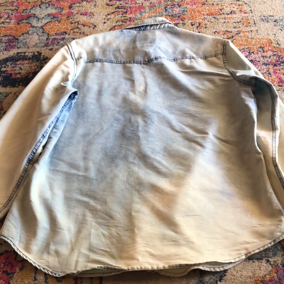 Mens bleached button down - Picture 7 of 8